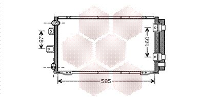 VAN WEZEL Конденсатор, кондиционер 53005395